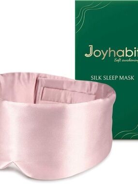 NEW Joyhabit Silk Sleep Mask 100% Mulberry Silk Women Men Ultra Soft Blackout